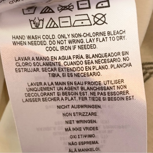 GUESS Rayon LINEN BLEND A-Line Cream Gray Dress Size Medium 8/10 NEW - Picture 9 of 10